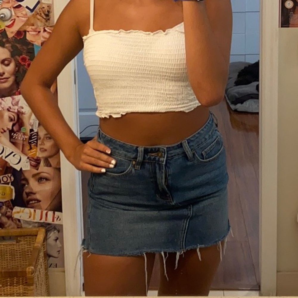 white tube top